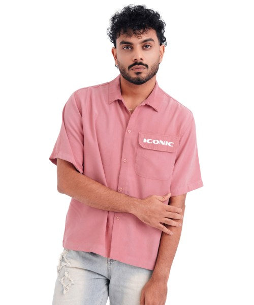 ICONIC Camp Collar Shirt – Dusty Rose